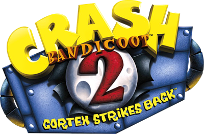 Crash Bandicoot 2: Cortex Strikes Back - Clear Logo Image