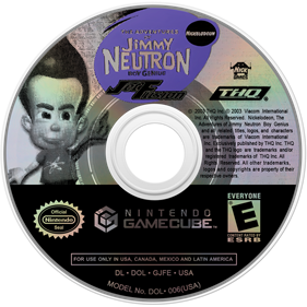 The Adventures of Jimmy Neutron: Boy Genius: Jet Fusion - Disc Image