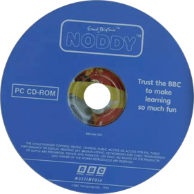 Noddy: The Magic of Toytown on a CD-ROM - Disc Image