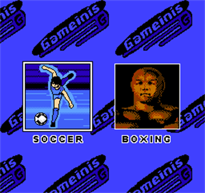 2-in-1 (Soccer / Boxing) - Screenshot - Game Select Image