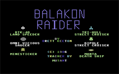Balakon Raider - Screenshot - Game Title Image