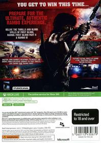 Rambo: The Video Game - Box - Back Image