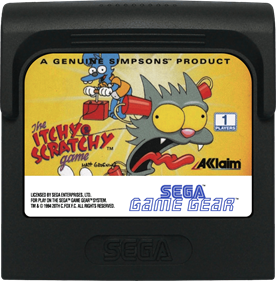 The Itchy & Scratchy Game - Cart - Front Image