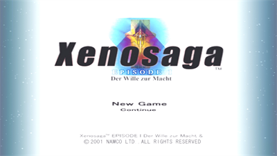 Xenosaga Episode I: Der Wille zur Macht - Screenshot - Game Title Image