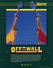 Off the Wall (Bally Sente) - Advertisement Flyer - Front Image