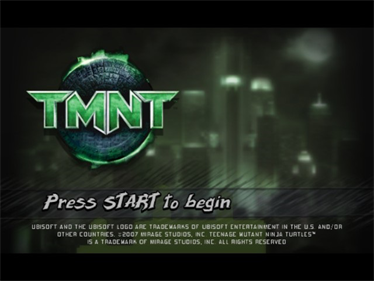 TMNT - Screenshot - Game Title Image