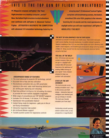 JetFighter II: Advanced Tactical Fighter - Box - Back Image