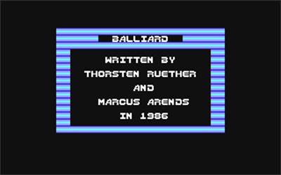 Balliard - Screenshot - Game Title Image