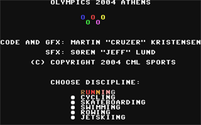Olympics 2004 Athens - Screenshot - Game Title Image