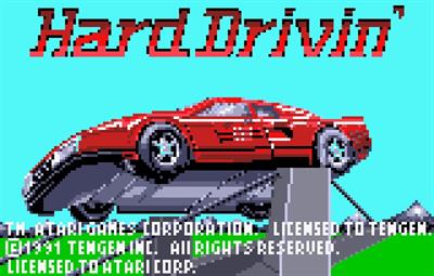 Hard Drivin' - Screenshot - Game Title