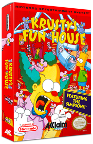 Krusty's Fun House - Box - 3D Image
