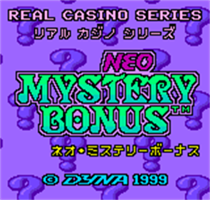 Neo Mystery Bonus - Screenshot - Game Title Image