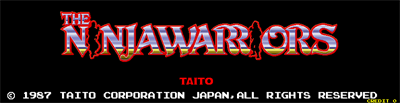 The Ninja Warriors - Screenshot - Game Title Image