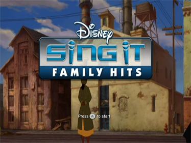 Disney Sing It: Family Hits - Screenshot - Game Title Image