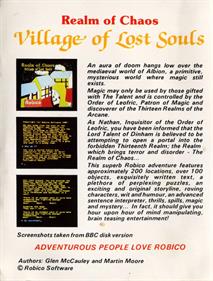 Realm of Chaos: Village of Lost Souls - Box - Back Image