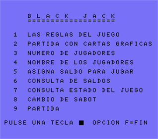 Black Jack - Screenshot - Game Title Image