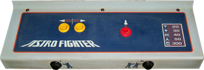 Astro Fighter - Arcade - Control Panel Image