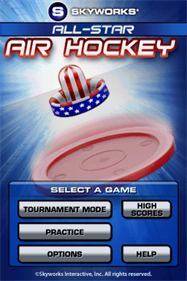 All-Star Air Hockey - Screenshot - Game Title Image