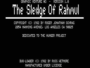 The Sledge of Rahmul and Merlin's Treasure - Screenshot - Game Title Image