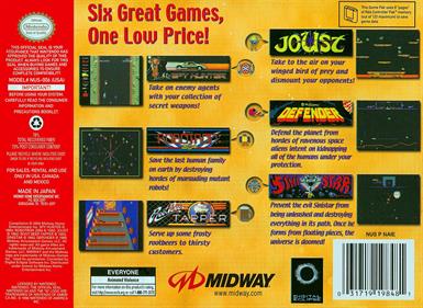 Midway's Greatest Arcade Hits: Volume 1 - Box - Back Image