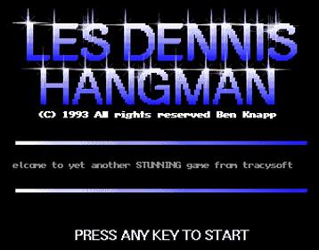 Les Dennis Hangman - Screenshot - Game Title Image