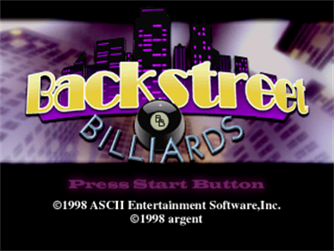 Backstreet Billiards - Screenshot - Game Title Image