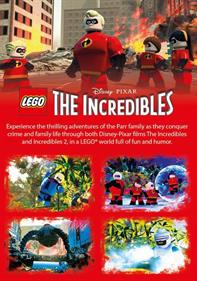 LEGO The Incredibles - Box - Back Image