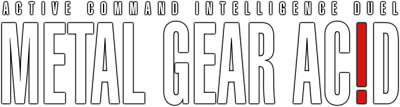 Metal Gear Ac!d - Clear Logo Image