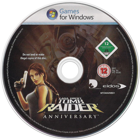 Lara Croft: Tomb Raider: Anniversary - Disc Image