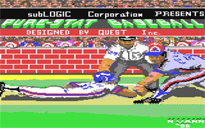 Pure-Stat Baseball - Screenshot - Game Title Image