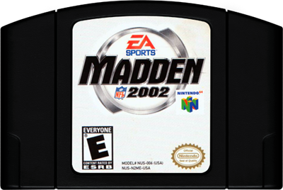 Madden NFL 2002 - Cart - Front Image