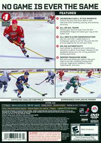 NHL 08 - Box - Back Image