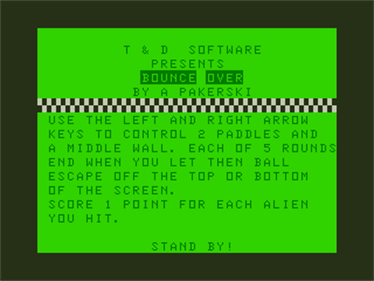 Advanced Pong - Screenshot - Game Title Image