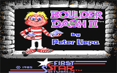 Boulder Dash II: Rockford's Revenge - Screenshot - Game Title Image