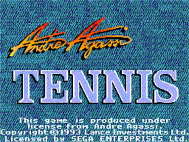 Andre Agassi Tennis - Screenshot - Game Title Image