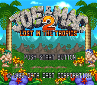 Joe & Mac 2: Lost in the Tropics - Screenshot - Game Title Image