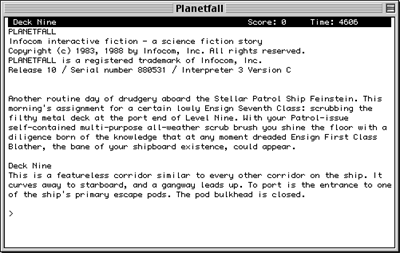 Planetfall - Screenshot - Game Title Image