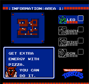 Teenage Mutant Ninja Turtles - Screenshot - Game Select Image