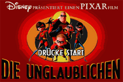 The Incredibles - Screenshot - Game Title Image