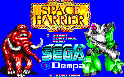 Space Harrier - Screenshot - Game Title
