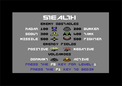 Stealth - Screenshot - Game Select Image
