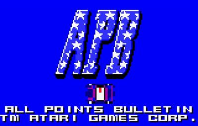 A.P.B. - Screenshot - Game Title