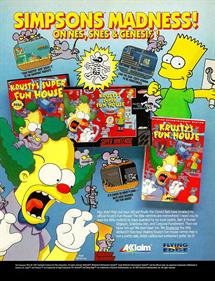 Krusty's Super Fun House - Advertisement Flyer - Front Image