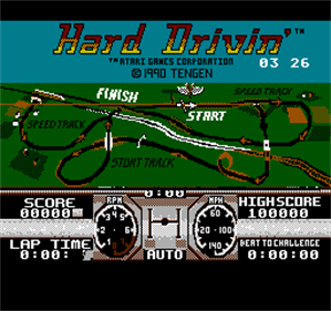 Hard Drivin' - Screenshot - Game Title Image
