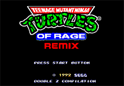 Teenage Mutant Ninja Turtles of Rage Remix - Screenshot - Game Title Image