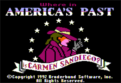 Where in America's Past is Carmen Sandiego - Screenshot - Game Title Image