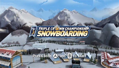 Triple Crown Championship Snowboarding - Screenshot - Game Title Image