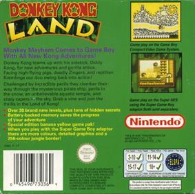 Donkey Kong Land - Box - Back Image