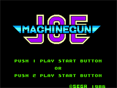 Comical Machine Gun Joe - Screenshot - Game Title Image