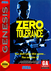 Zero Tolerance - Fanart - Box - Front Image